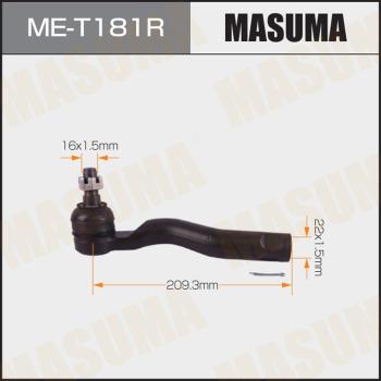 MASUMA ME-T181R - Наконечник рулевой тяги, шарнир avtokuzovplus.com.ua