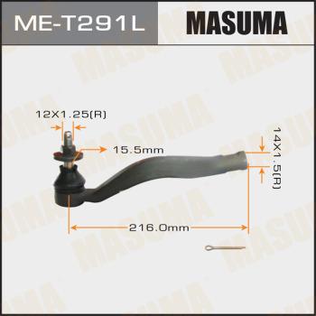 MASUMA ME-T291L - Наконечник рулевой тяги, шарнир avtokuzovplus.com.ua