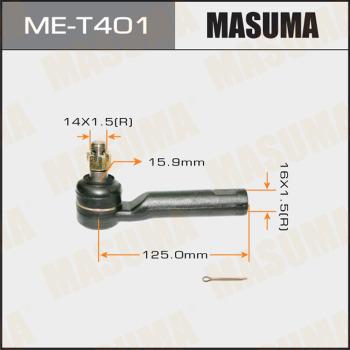 MASUMA ME-T401 - Наконечник рульової тяги, кульовий шарнір autocars.com.ua