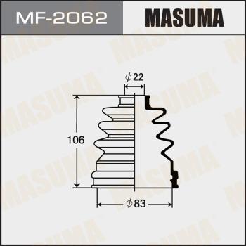 MASUMA MF-2062 - Пильник, приводний вал autocars.com.ua