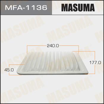 MASUMA MFA-1136 - Повітряний фільтр autocars.com.ua