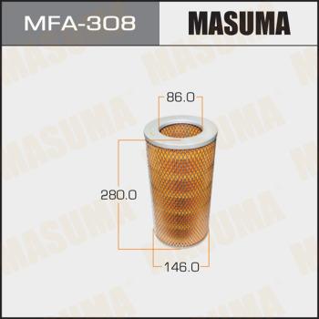 MASUMA MFA-308 - Воздушный фильтр avtokuzovplus.com.ua