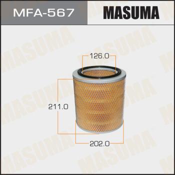 MASUMA MFA-567 - Повітряний фільтр autocars.com.ua