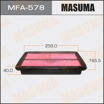 MASUMA MFA-578 - Воздушный фильтр avtokuzovplus.com.ua