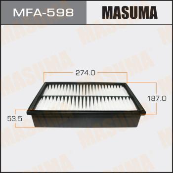 MASUMA MFA-598 - Повітряний фільтр autocars.com.ua