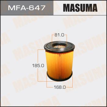 MASUMA MFA-647 - Повітряний фільтр autocars.com.ua