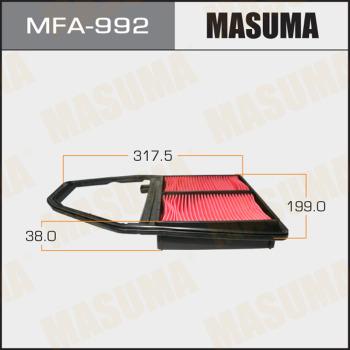 MASUMA MFA-992 - Повітряний фільтр autocars.com.ua