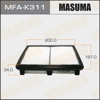 MASUMA MFA-K311 - Фильтр воздушный DAEWOO- MATIZ- V800. V1000 98- MFAK311 MASUMA autocars.com.ua