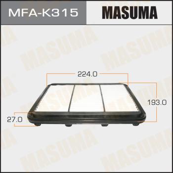 MASUMA MFA-K315 - Повітряний фільтр autocars.com.ua