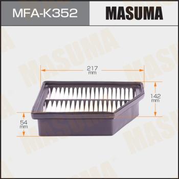 MASUMA MFA-K352 - Повітряний фільтр autocars.com.ua