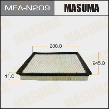 MASUMA MFA-N209 - Воздушный фильтр avtokuzovplus.com.ua