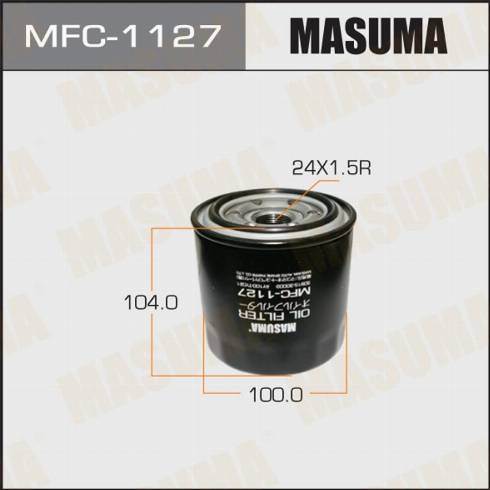 MASUMA MFC-1127 - Фильтр масляный Toyota Avensis 00-07. RAV 4 00-05 D 2.0 MFC1127 MASUMA autocars.com.ua