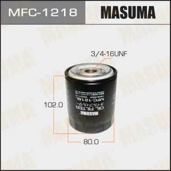 MASUMA MFC-1218 - Фильтр масляный Nissan Almera. Primera -02 1.4. 1.6 MFC1218 MASUMA autocars.com.ua