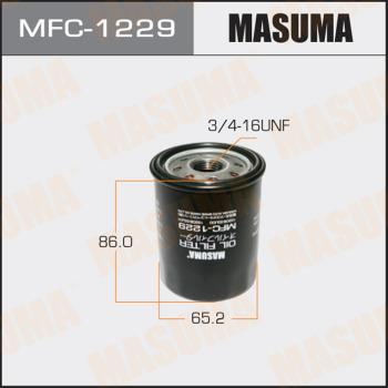 MASUMA MFC-1229 - Фильтр масляный Nissan Micra 00-10. Note 06-13 MFC1229 MASUMA autocars.com.ua