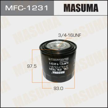 MASUMA MFC-1231 - Масляний фільтр autocars.com.ua