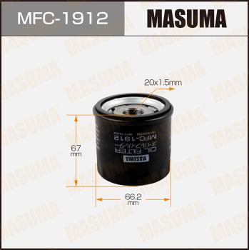 MASUMA MFC-1912 - Фильтр масляный Mazda CX-30 19. CX-5 11. CX-9 17-. 3. 6 12-- Subaru Forester 01-. Impreza 03-. Outback  MFC-1912 MASUMA autocars.com.ua