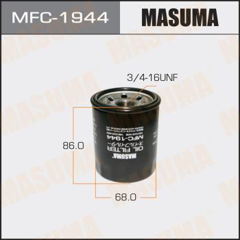 MASUMA MFC-1944 - Фильтр масляный Suzuki Grand Vitara 05-16. Kizashi 09-15. Swift 00-10. SX4 06-. Vitara 15- MFC1944 MASUMA autocars.com.ua