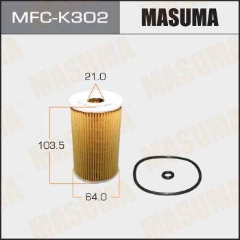 MASUMA MFC-K302 - Фильтр масляный OE0073 MFCK302 MASUMA autocars.com.ua