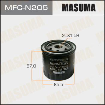 MASUMA MFC-N205 - Фильтр масляный Nissan Pathfinder 10-14- Renault Laguna III 08-15. Scenic III 09-16 3.0 D MFCN205 MASUMA autocars.com.ua