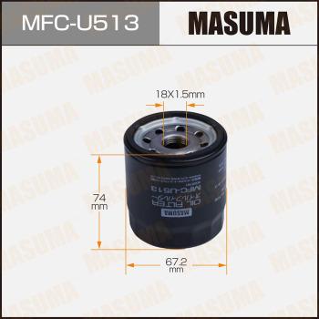 MASUMA MFC-U513 - Фильтр масляный C0078 MFC-U513 MASUMA autocars.com.ua