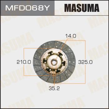 MASUMA MFD068Y - Диск зчеплення autocars.com.ua