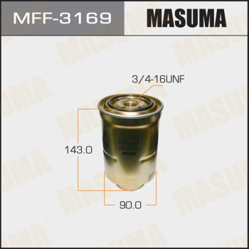MASUMA MFF-3169 - Фильтр топливный Mitsubishi L 200 08-. Pajero 07-. Pajero Sport 09-15- Toyota Avensis 03-08. Land Cruiser Prado 02- Disel MFF316 autocars.com.ua