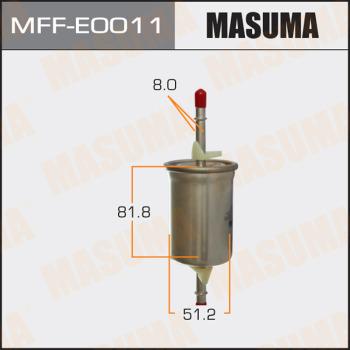 MASUMA MFF-E0011 - Фильтр топливный Ford Focus -05- Mazda 3 03-13 MFF-E0011 MASUMA autocars.com.ua
