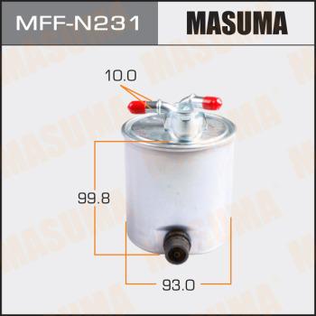 MASUMA MFF-N231 - Фильтр топливный QASHQAI. MURANO - M9R. YD25DDTI MFFN231 MASUMA autocars.com.ua