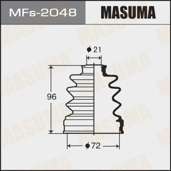 MASUMA MFs-2048 - Пыльник ШРУСа силиконSUBARU OUTBACK BR 2.5 i AWD 13-18. SUBARU FORESTER 0 autocars.com.ua