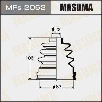 MASUMA MFs-2062 - Пильник, приводний вал autocars.com.ua
