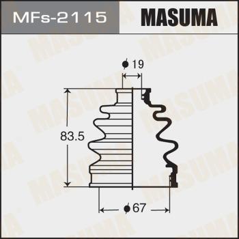 MASUMA MFs-2115 - Пильник, приводний вал autocars.com.ua