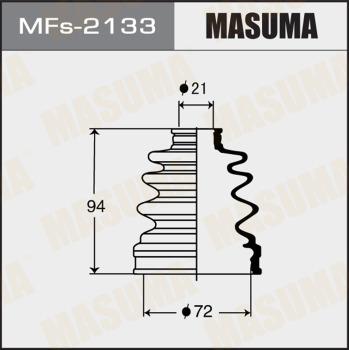 MASUMA MFs-2133 - Пыльник ШРУСа внутреннего Subaru Forester. Impreza. Legacy -06 силикон MFs2133 Masuma autocars.com.ua
