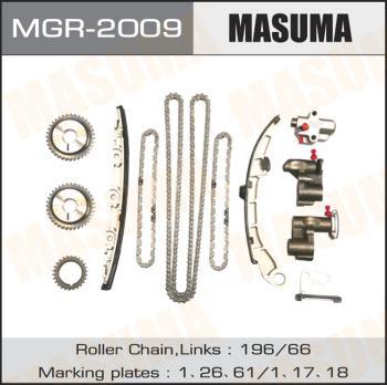 MASUMA MGR-2009 - Комплект ланцюга приводу распредвала autocars.com.ua