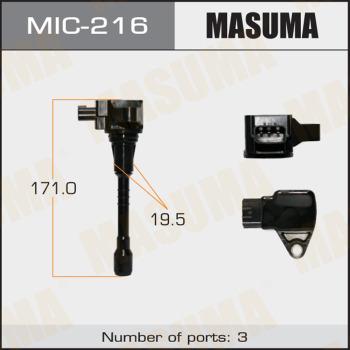 MASUMA MIC-216 - Котушка запалювання autocars.com.ua