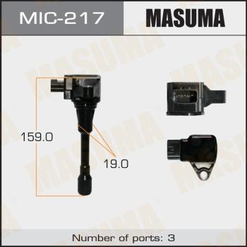 MASUMA MIC-217 - Котушка запалювання autocars.com.ua