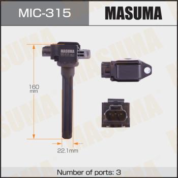 MASUMA MIC-315 - Котушка запалювання autocars.com.ua