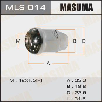 MASUMA MLS-014 - Гайка кріплення колеса autocars.com.ua