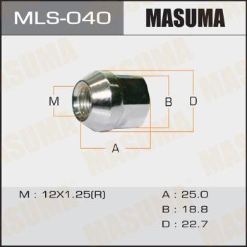 MASUMA MLS040 - Гайка кріплення колеса autocars.com.ua