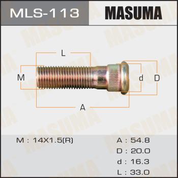 MASUMA MLS113 - Болт крепления колеса autodnr.net