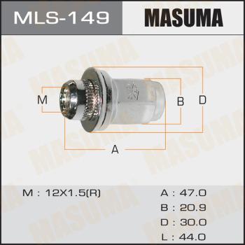 MASUMA MLS-149 - Гайка кріплення колеса autocars.com.ua