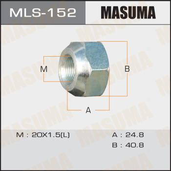 MASUMA MLS-152 - Гайка кріплення колеса autocars.com.ua