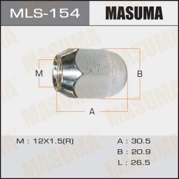 MASUMA MLS-154 - Гайка кріплення колеса autocars.com.ua
