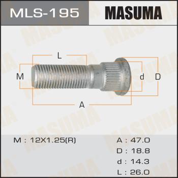 MASUMA MLS195 - Болт крепления колеса autodnr.net