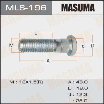 MASUMA MLS-196 - Шпилька колеса Honda Accord 17- MLS-196 MASUMA autocars.com.ua