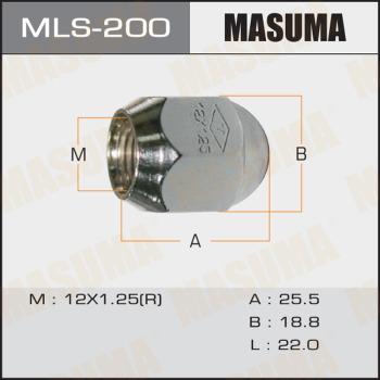 MASUMA MLS-200 - Гайка крепления колеса avtokuzovplus.com.ua
