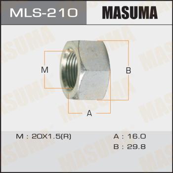 MASUMA MLS210 - Гайка крепления колеса autodnr.net