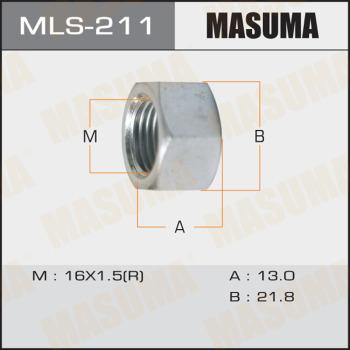 MASUMA MLS-211 - Гайка кріплення колеса autocars.com.ua
