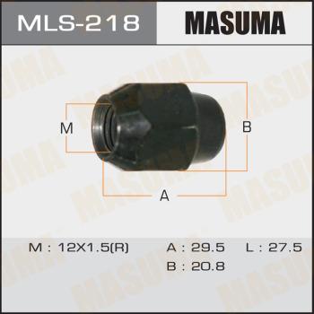 MASUMA MLS218 - Гайка кріплення колеса autocars.com.ua