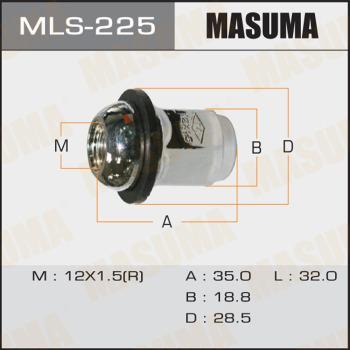 MASUMA MLS-225 - Гайка кріплення колеса autocars.com.ua