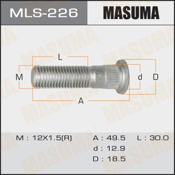 MASUMA MLS-226 - Шпилька колеса MLS226 MASUMA autocars.com.ua